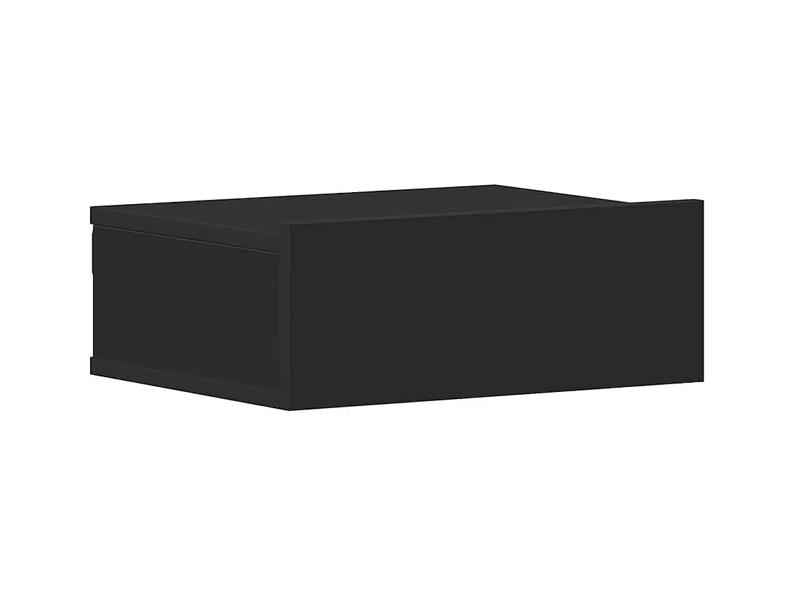 Tables de chevet flottantes 2 pcs Noir 40x30x15 cm