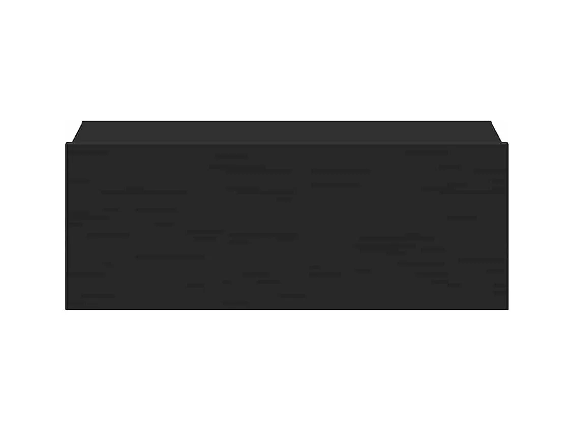 Tables de chevet flottantes 2 pcs Noir 40x30x15 cm