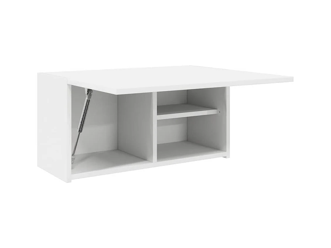 Armoire murale de bain blanc 60x25x30 cm bois d'ingénierie