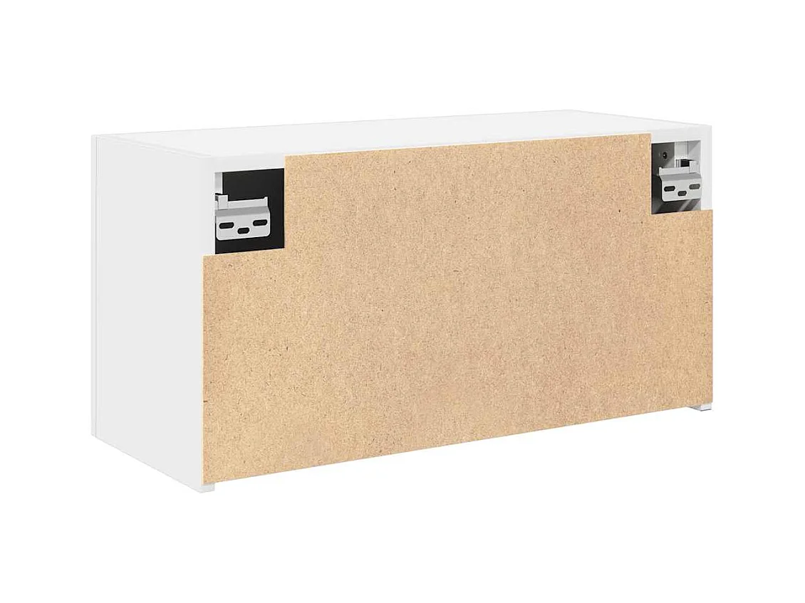 Armoire murale de bain blanc 60x25x30 cm bois d'ingénierie