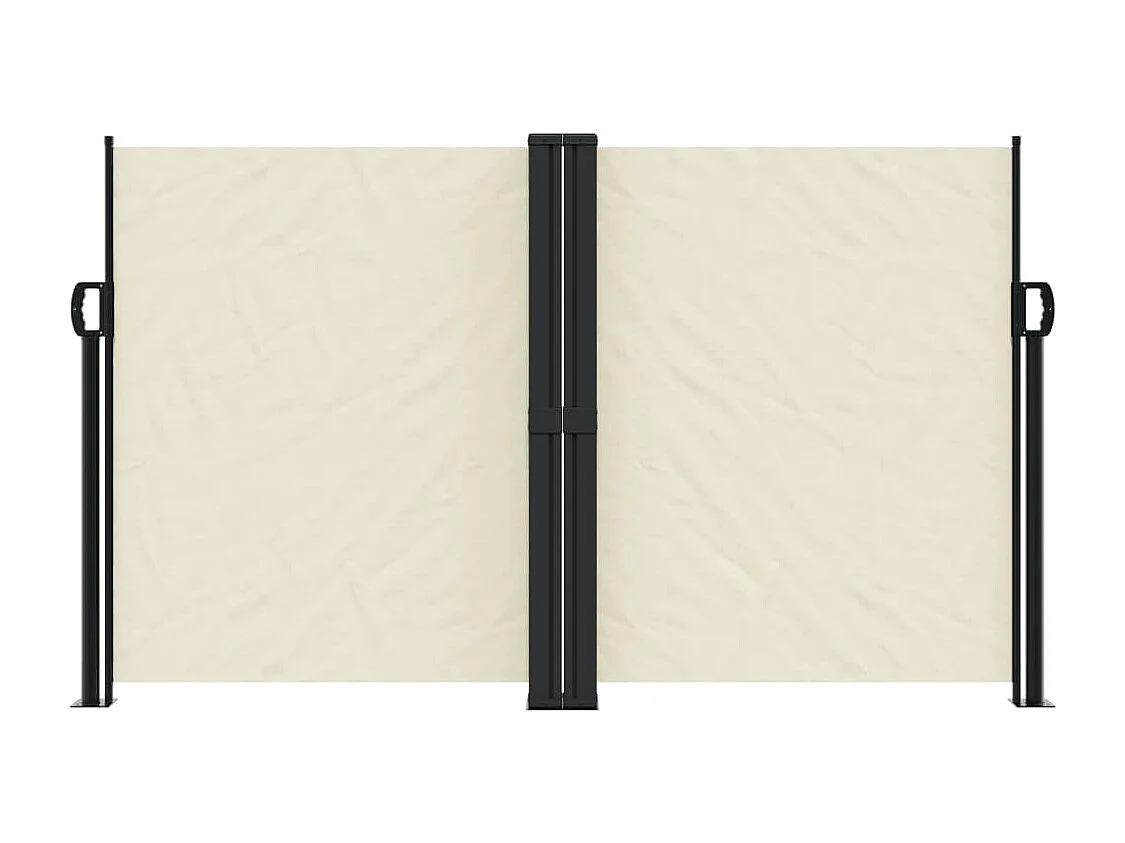 Auvent latéral rétractable crème 140x1200 cm