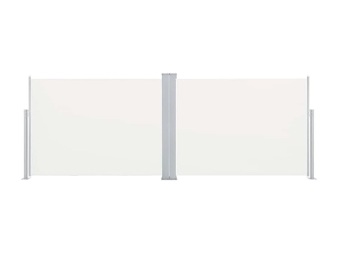 Uitschuifbare zijluifel crème 120 x 1000 cm