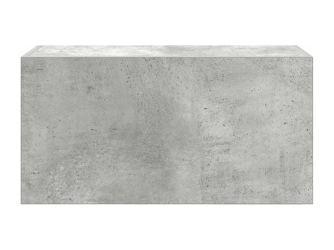 Mobiletto da bagno a muro grigio cemento 60x25x30 cm in legno ingegnerizzato