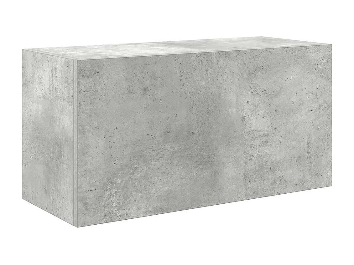 Armoire murale de bain gris béton 60x25x30 cm bois d'ingénierie