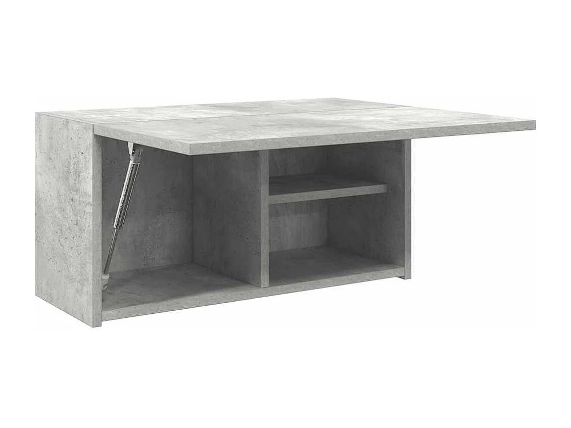 Armoire murale de bain gris béton 60x25x30 cm bois d'ingénierie