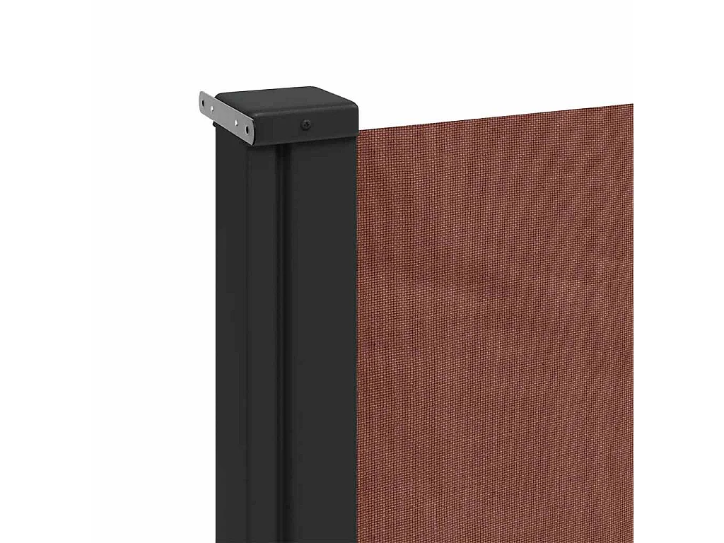 Toldo lateral retráctil marrón 220x500 cm