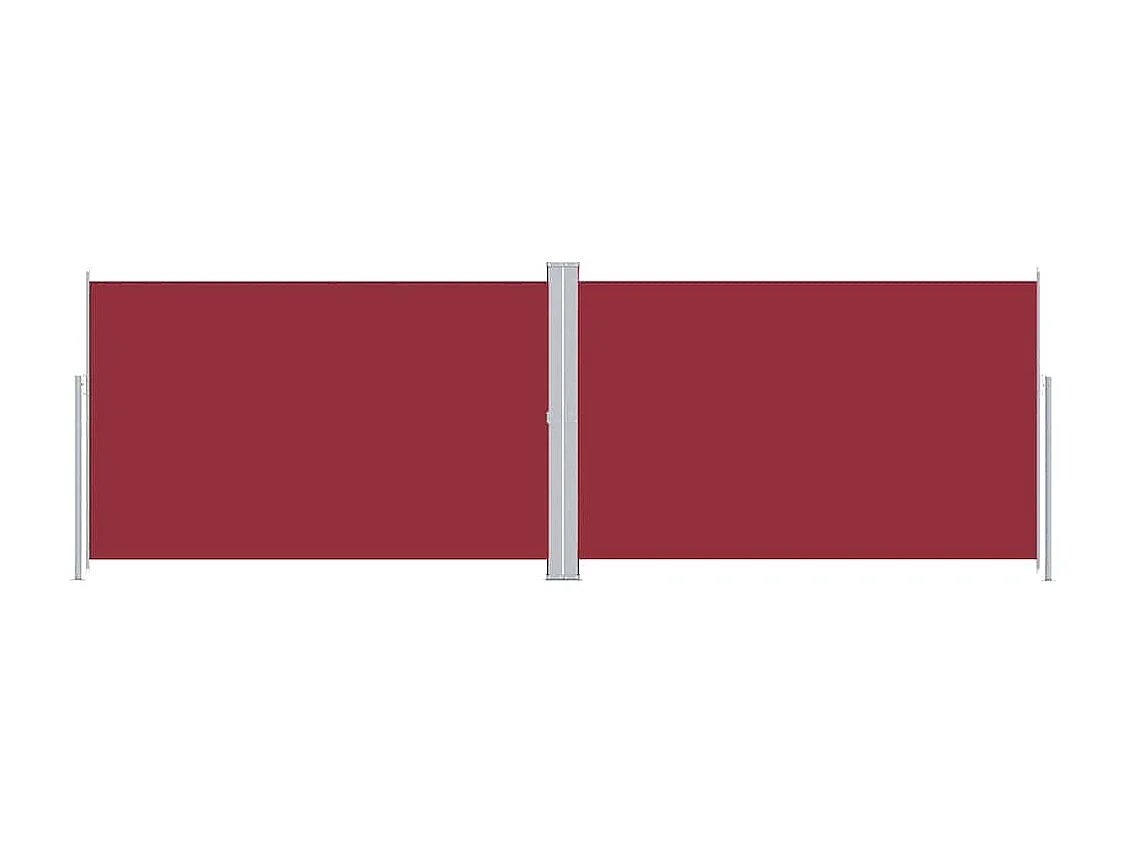 Auvent latéral rétractable Rouge 220x600 cm
