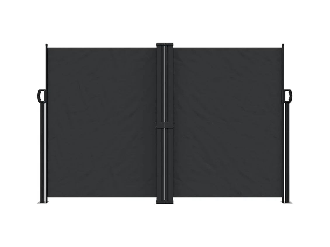 Tenda da sole laterale retrattile nera 160x600 cm