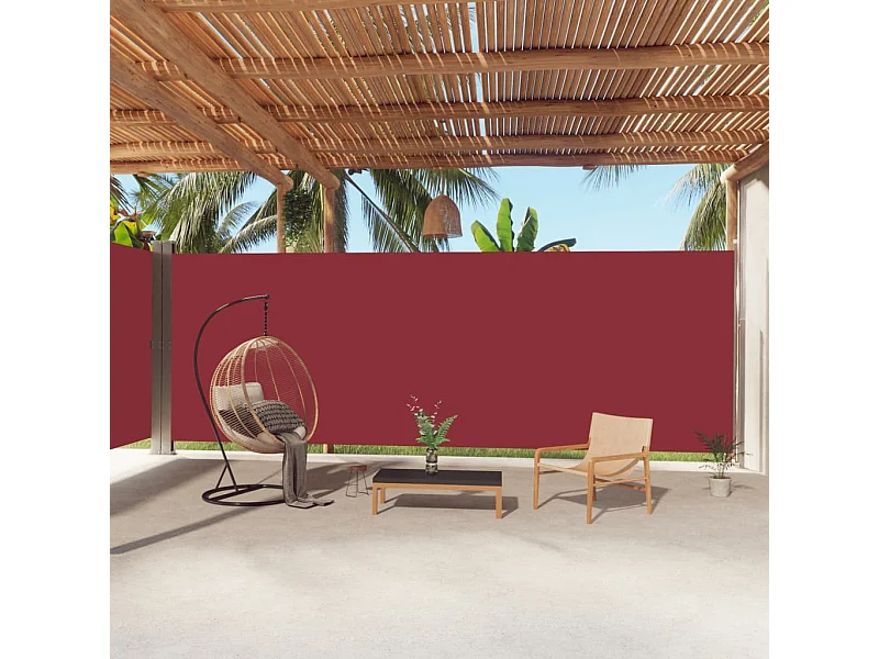 Uitschuifbaar zijluifel Rood 220x1000 cm