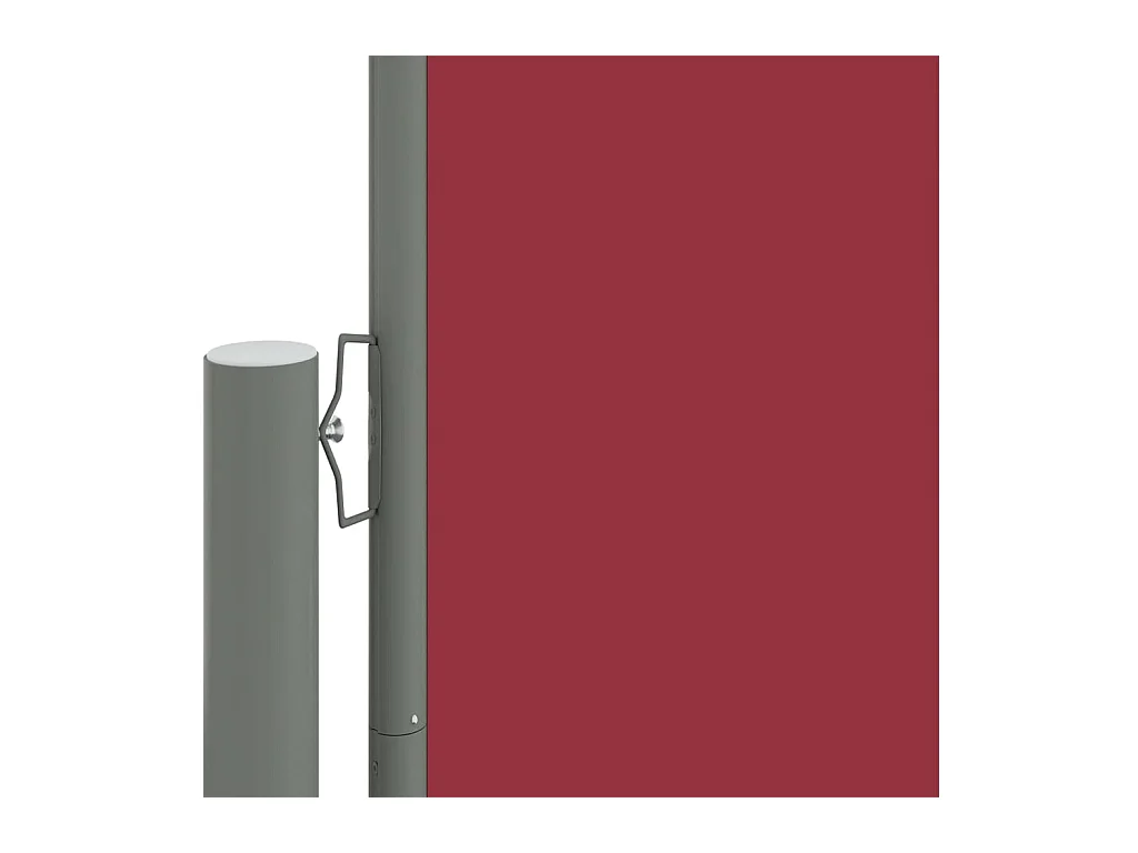 Auvent latéral rétractable Rouge 220x1000 cm