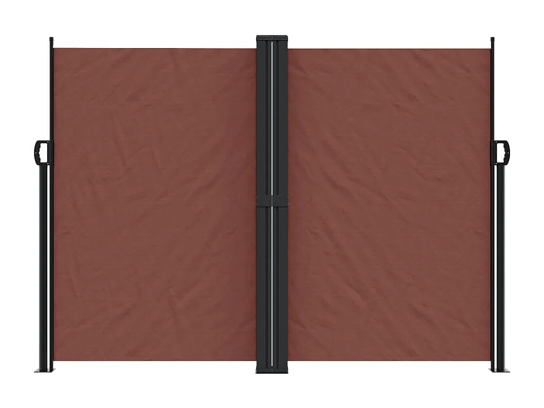 Auvent latéral rétractable Marron 180x1200 cm