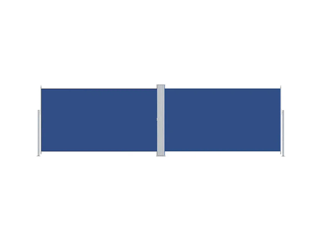 Auvent latéral rétractable Bleu 180x600 cm