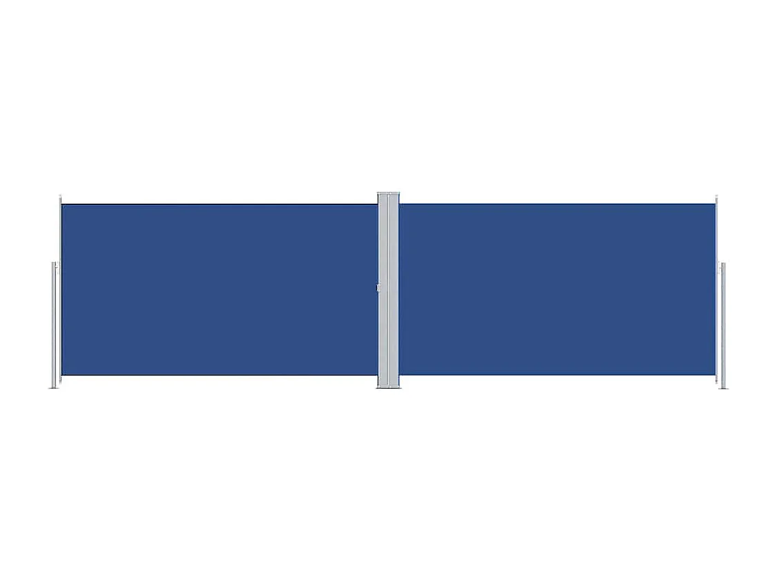Toldo lateral retráctil Azul 180x600 cm