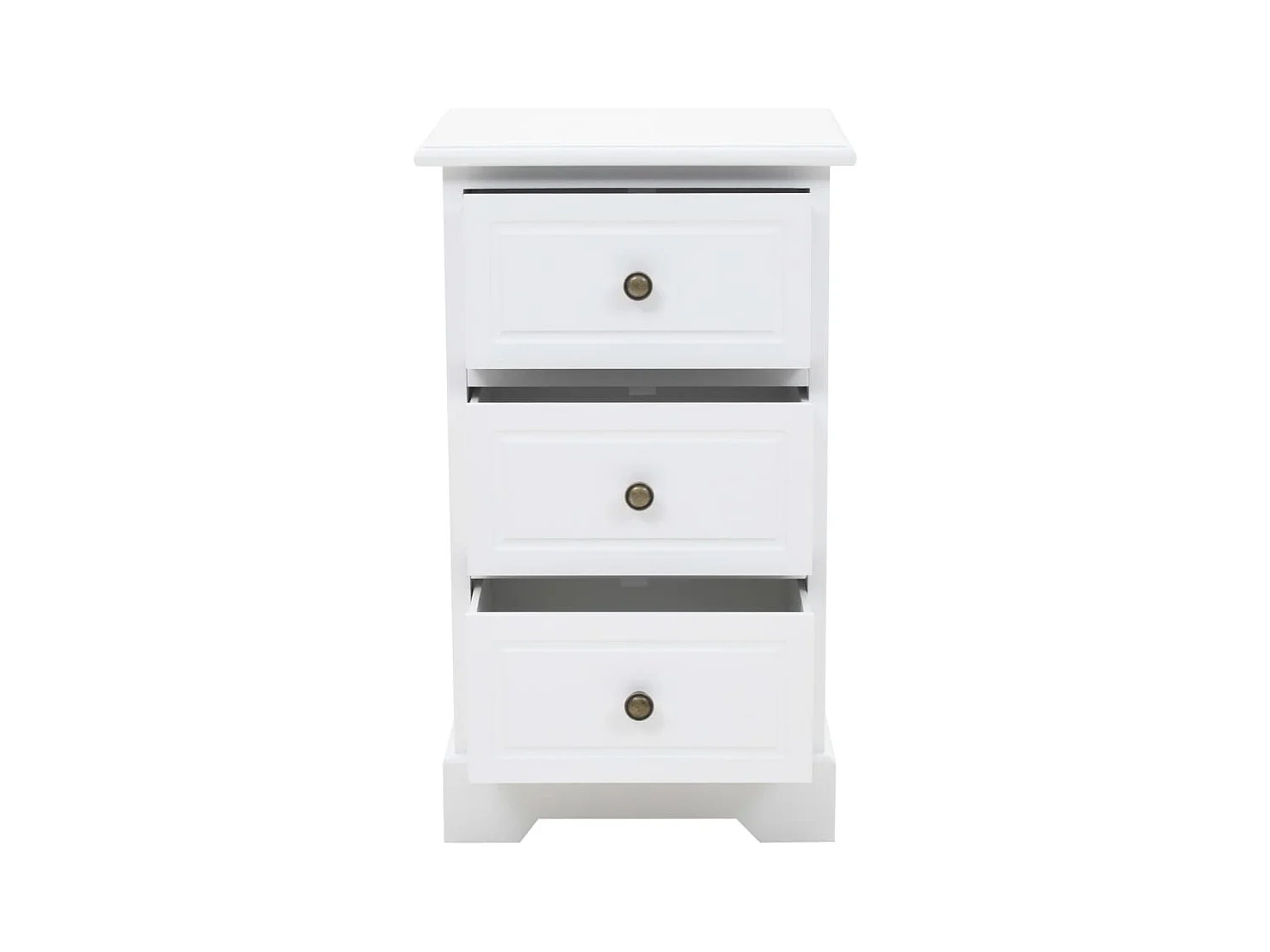 Table de chevet MDF et bois de pin 35x32x59 cm