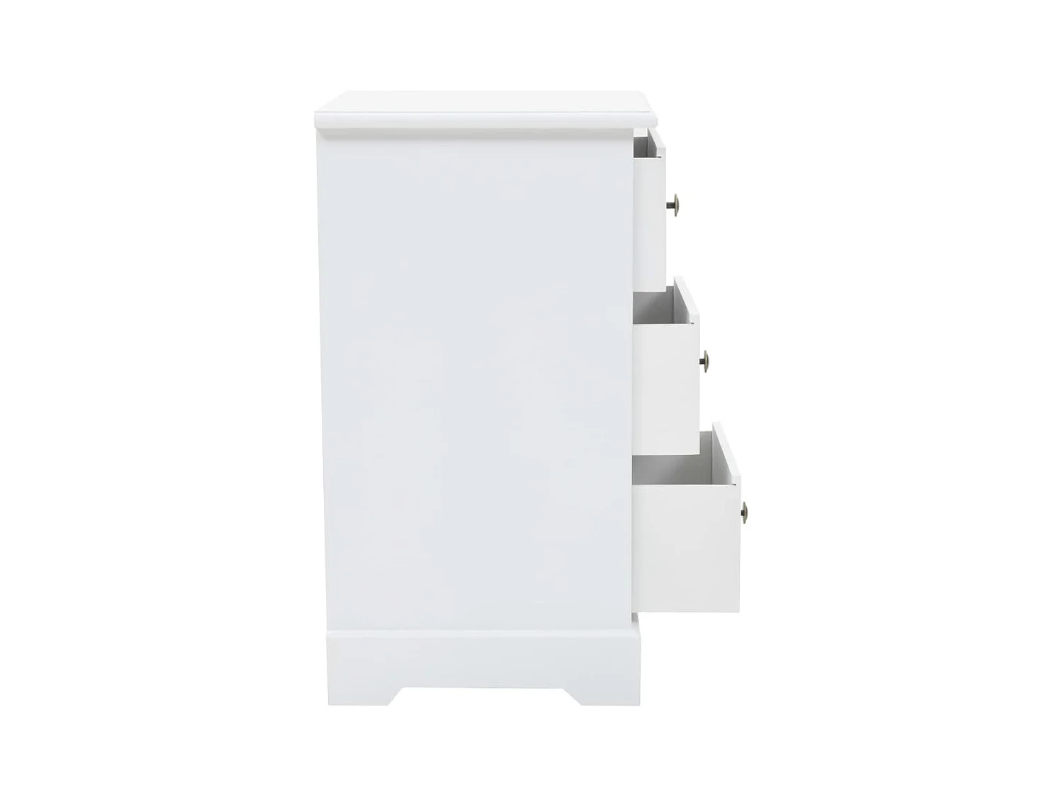 Table de chevet MDF et bois de pin 35x32x59 cm