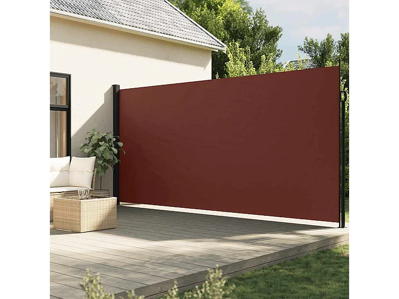 Tenda da sole laterale retrattile marrone 220x300 cm