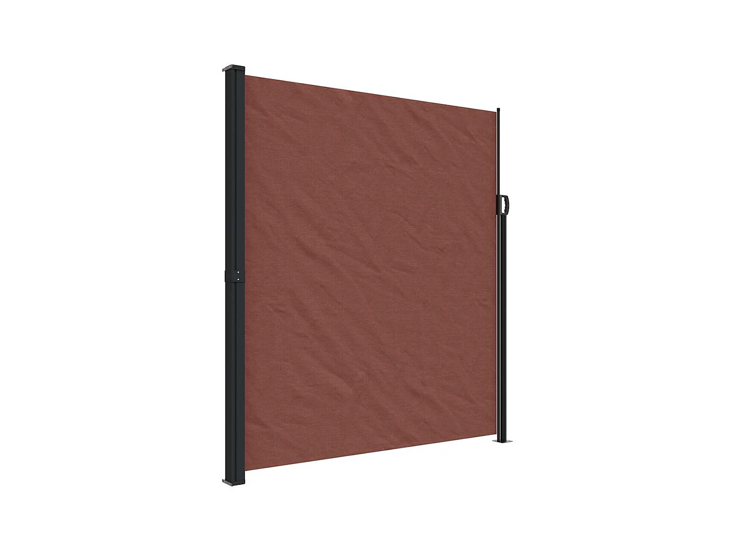 Auvent latéral rétractable marron 220x300 cm