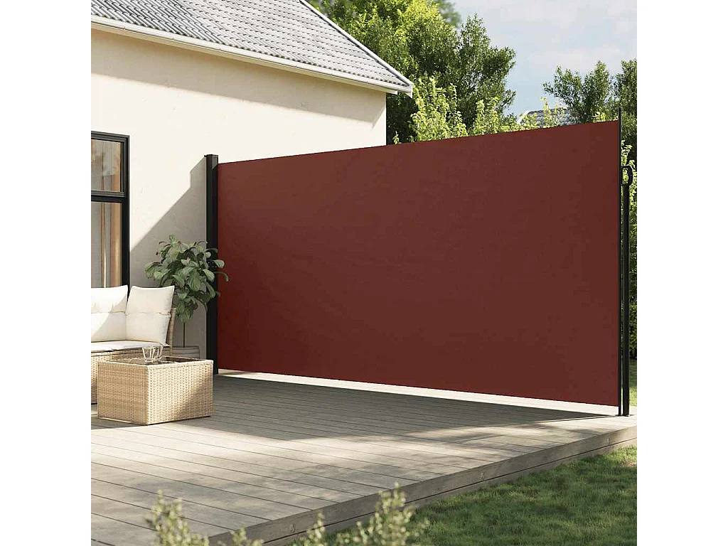 Tenda da sole laterale retrattile marrone 220x300 cm