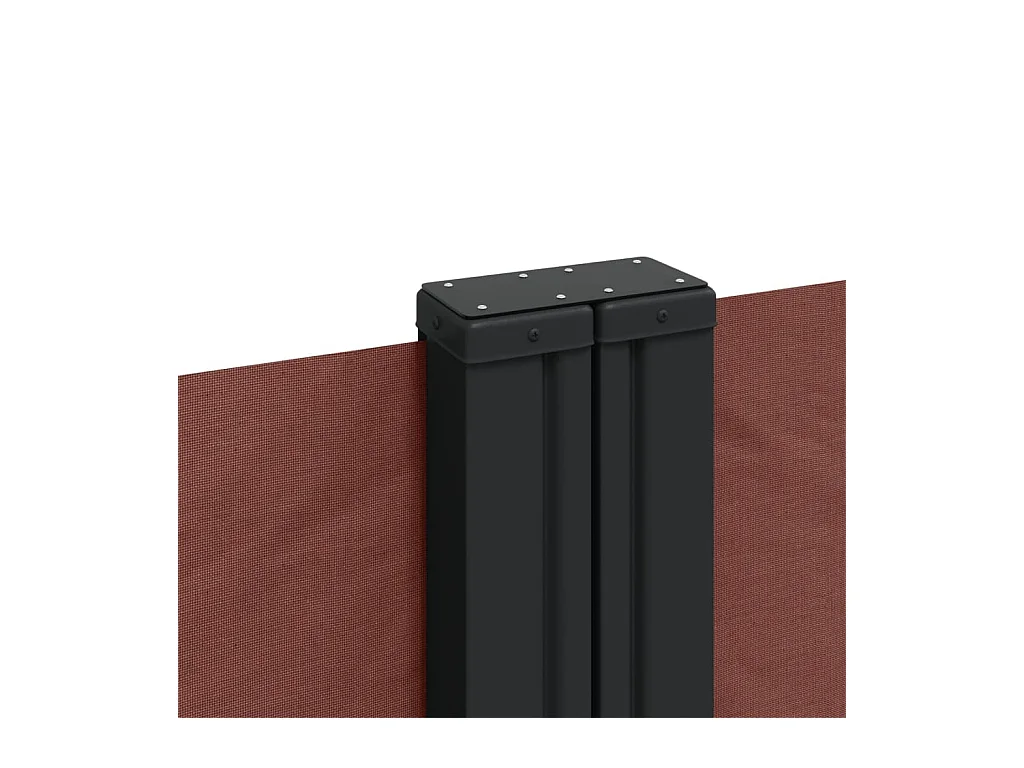 Tenda da sole laterale retrattile marrone 140x600 cm