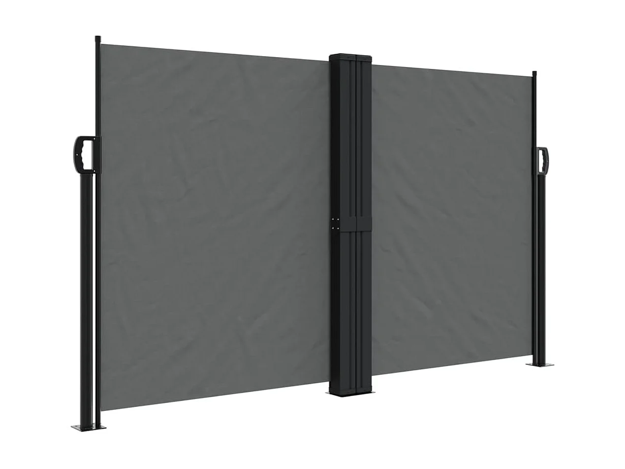 Auvent latéral rétractable anthracite 140x1200 cm