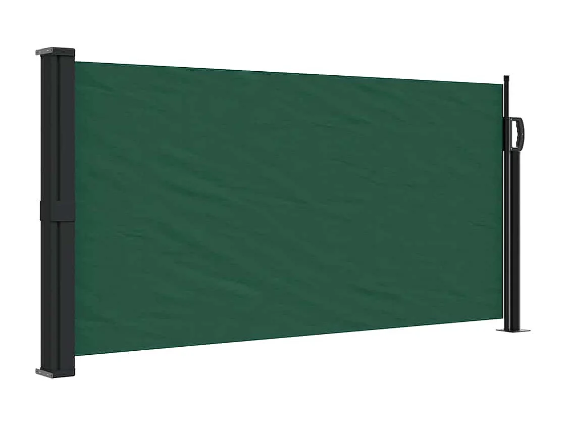 Toldo lateral retráctil verde oscuro 100x300 cm