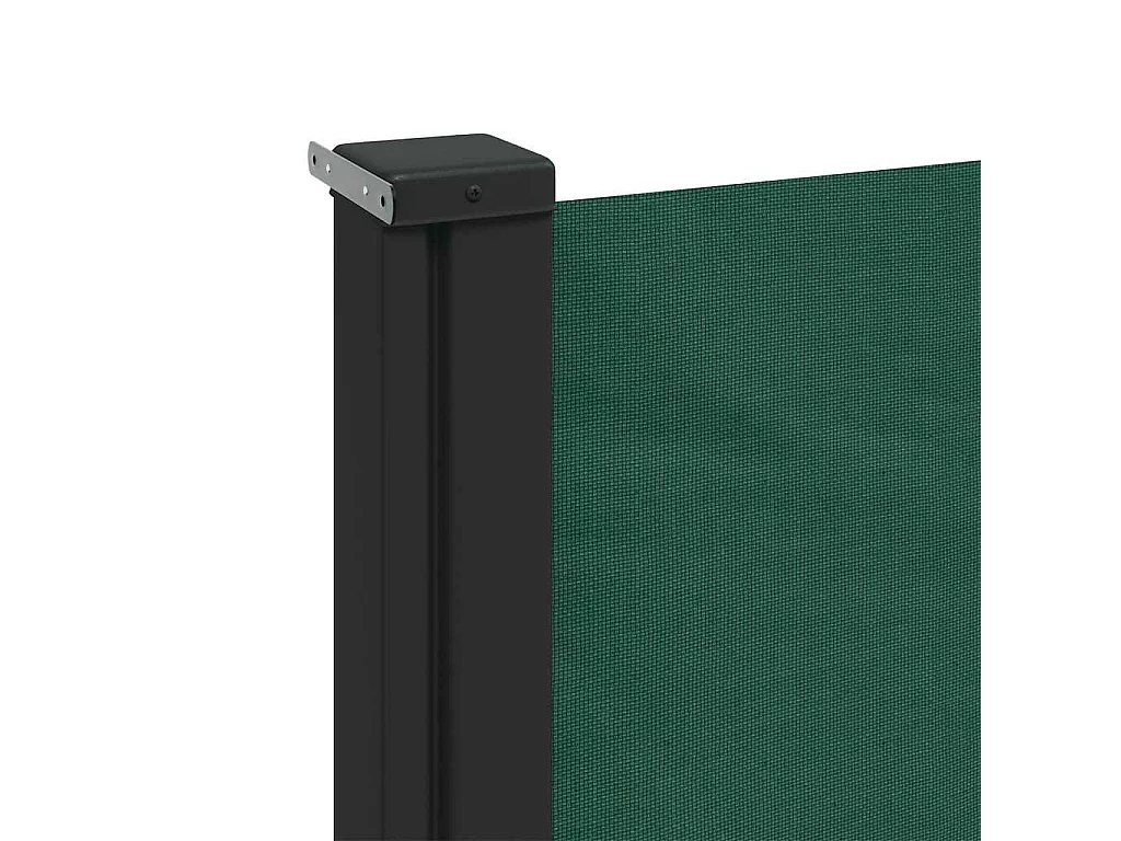 Toldo lateral retráctil verde oscuro 140x500 cm