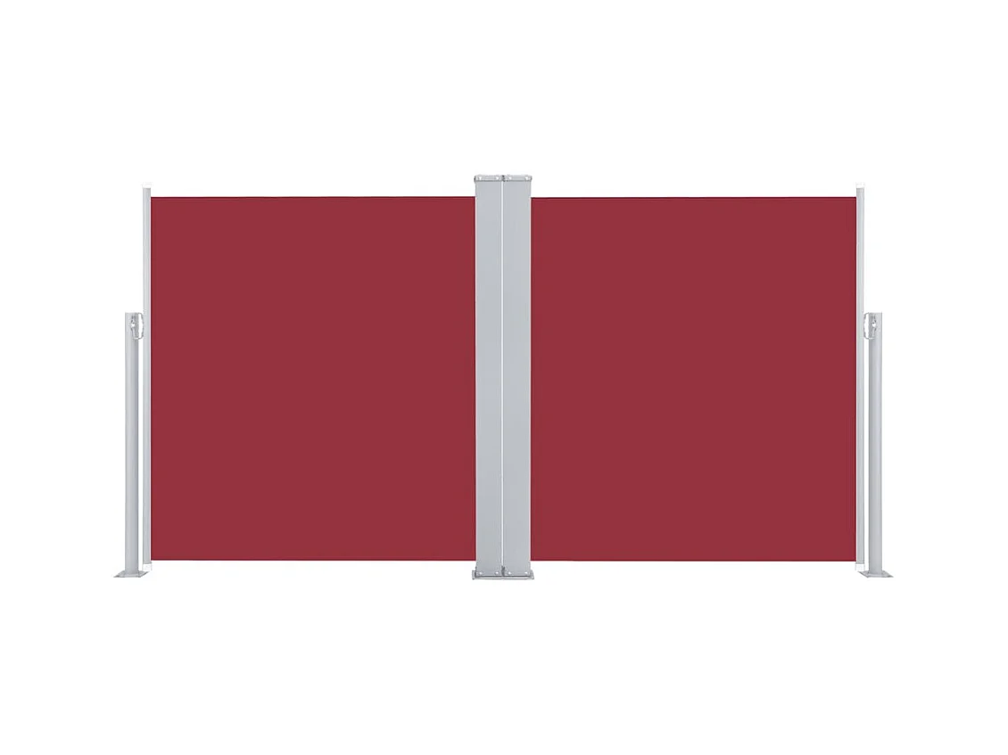Auvent latéral rétractable Rouge 160x600 cm