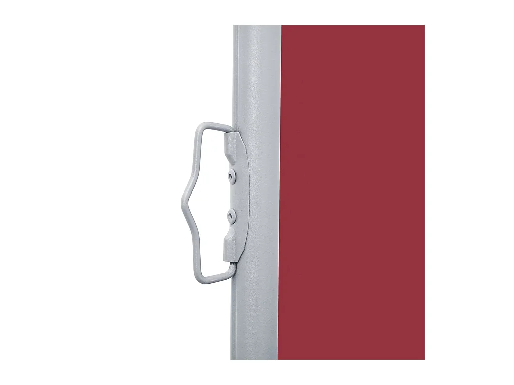 Auvent latéral rétractable Rouge 160x600 cm