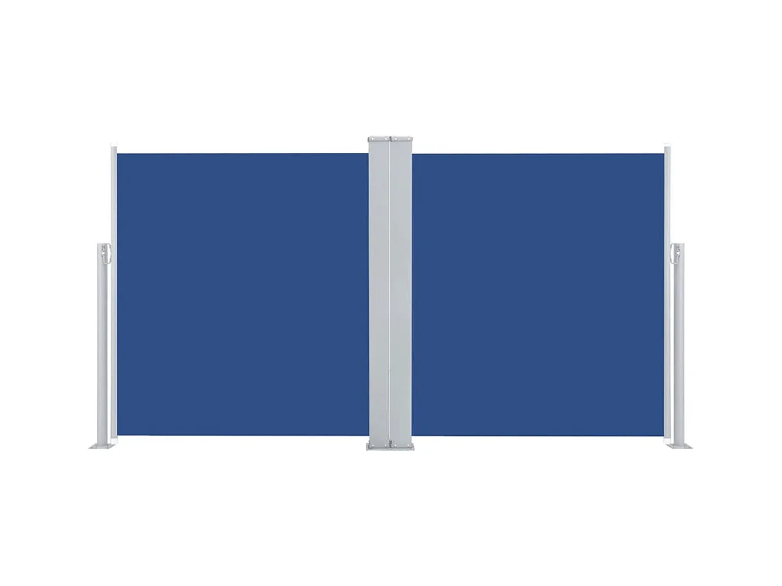 Auvent latéral rétractable Bleu 160x600 cm