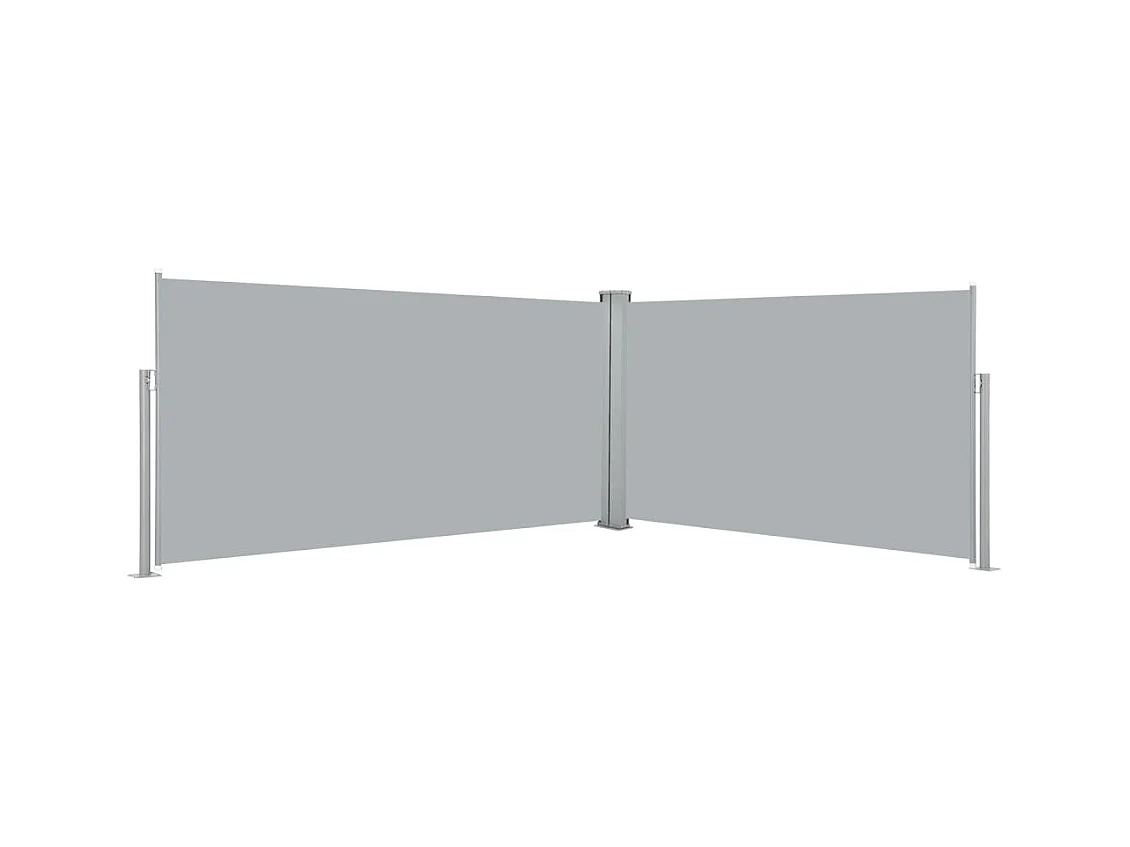 Auvent latéral rétractable 160x600 cm Gris