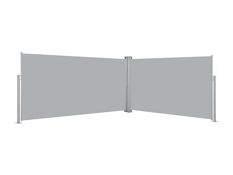 Auvent latéral rétractable 160x600 cm Gris