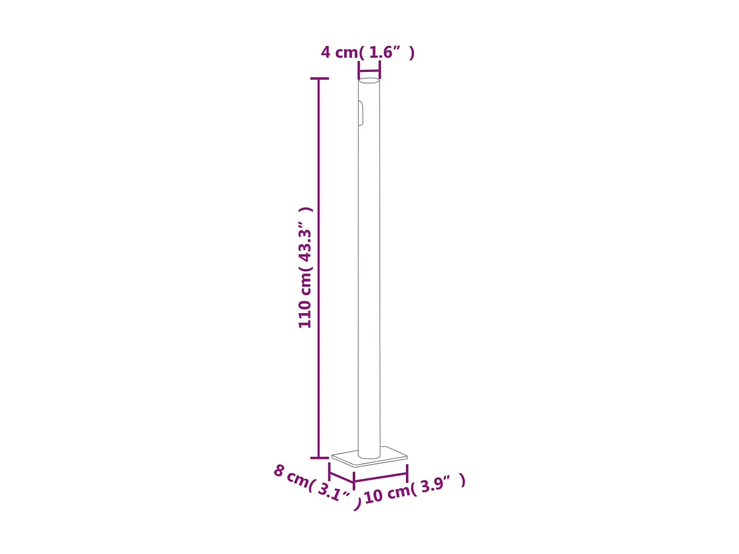 Uitschuifbaar zijluifel Crème 180x1000 cm