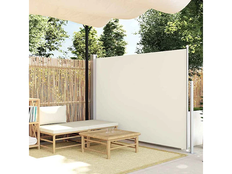 Uitschuifbaar zijluifel 140 x 300 cm Off-white