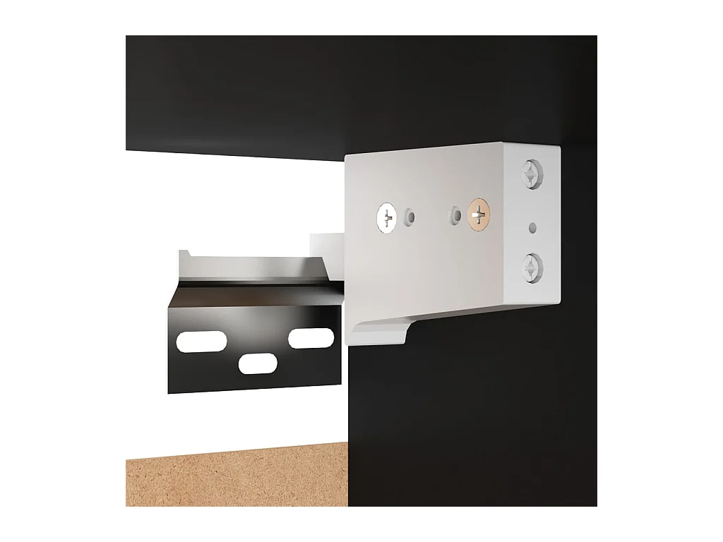 Comodino Nero 30,5x30x30 cm Legno ingegnerizzato