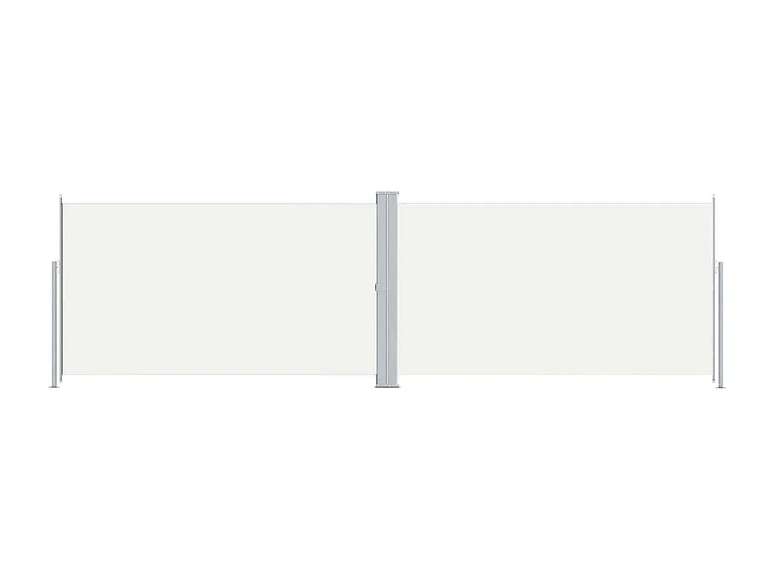 Uitschuifbaar zijluifel Crème 180x600 cm