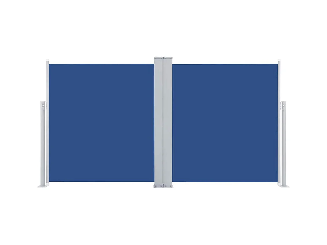 Auvent latéral rétractable Bleu 100 x 600 cm