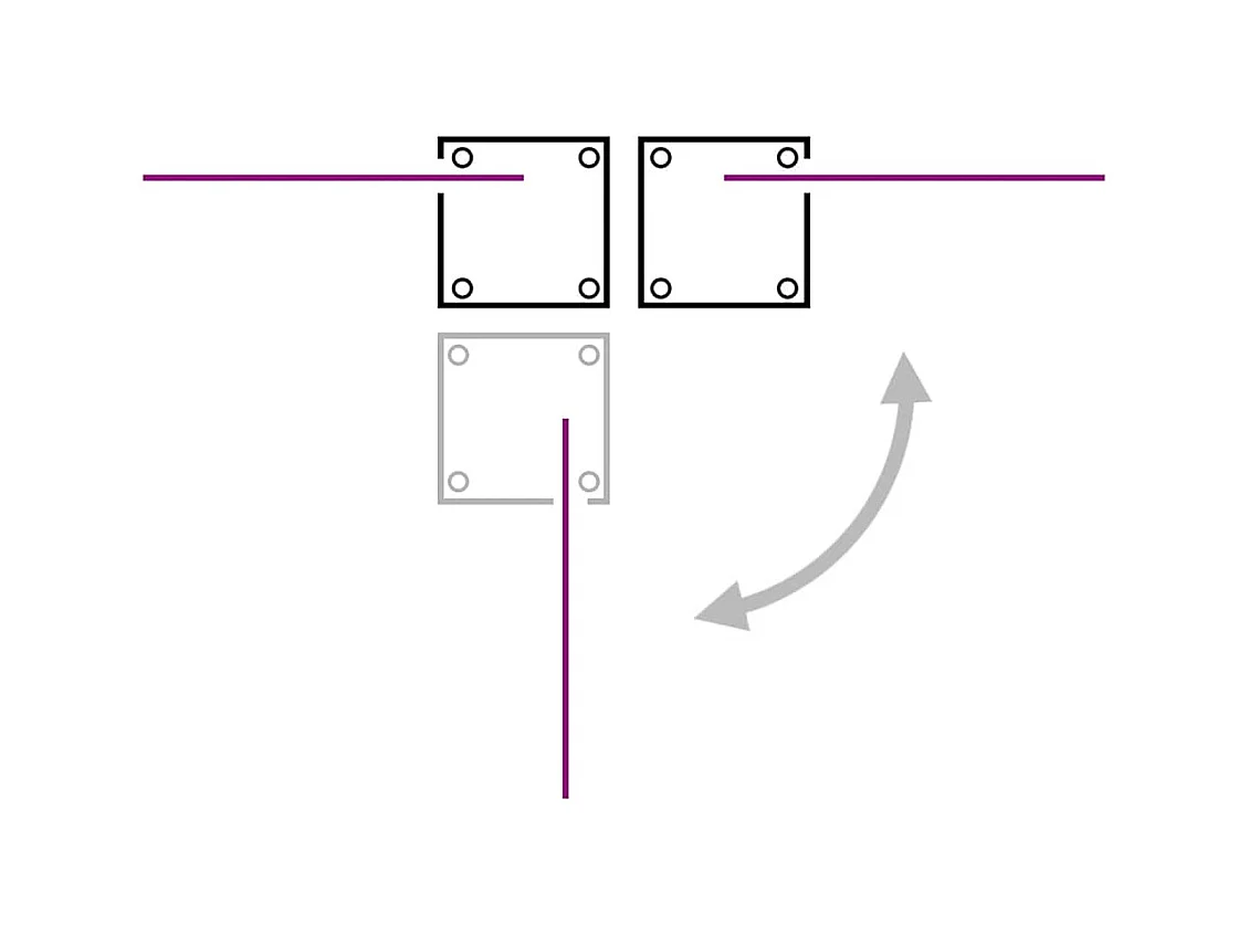 Auvent latéral rétractable Bleu 100 x 600 cm