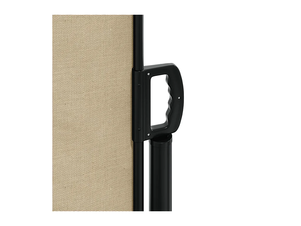 Auvent latéral rétractable beige 140x1200 cm