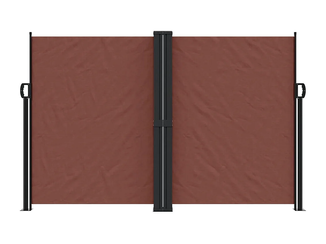 Auvent latéral rétractable marron 160x1000 cm