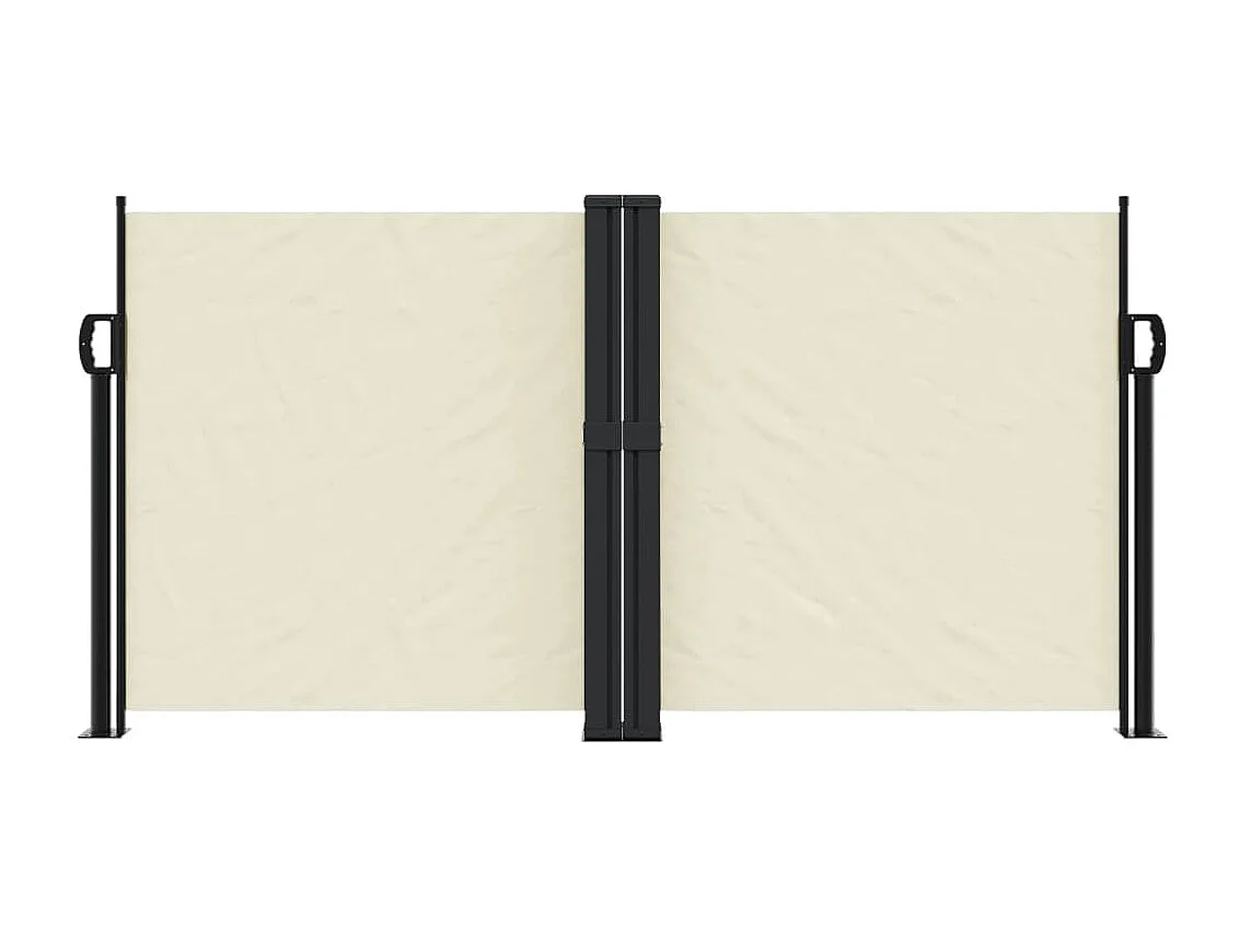 Auvent latéral rétractable crème 120x1000 cm