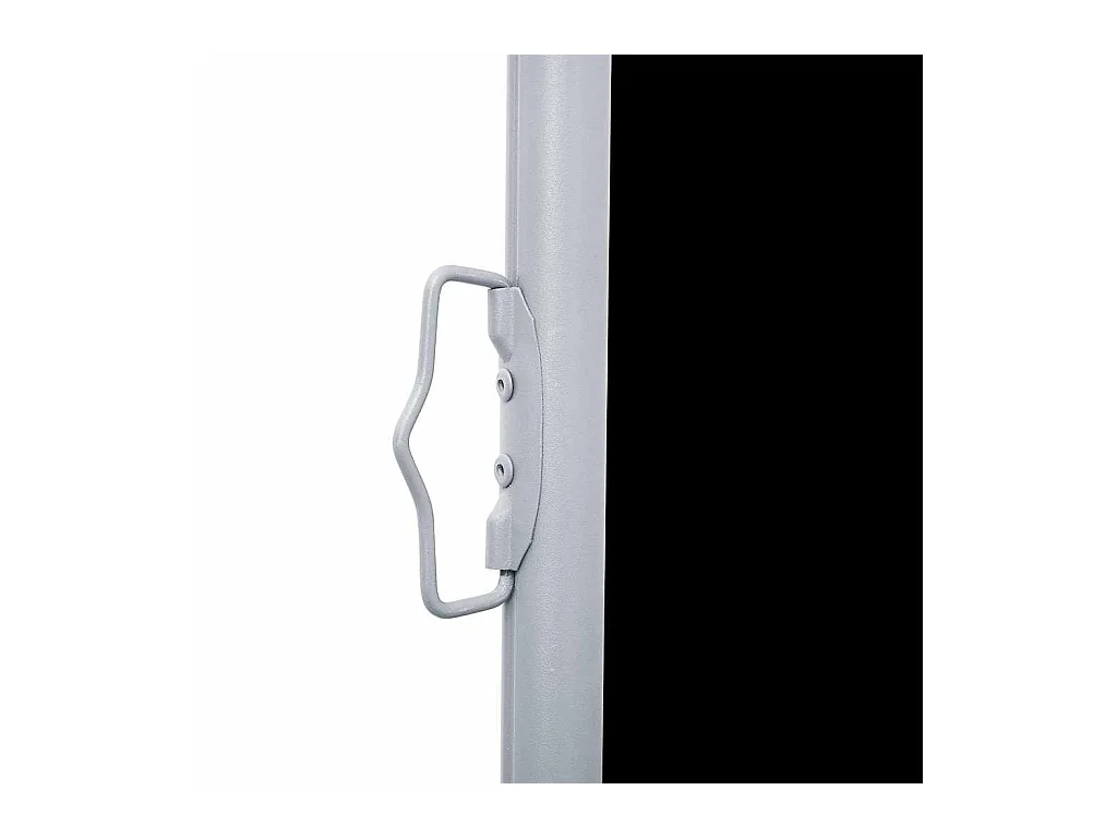 Tenda da sole laterale retrattile nera 100 x 600 cm