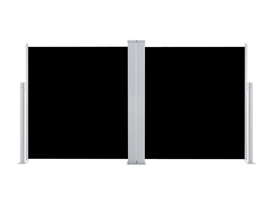 Auvent latéral rétractable Noir 100 x 600 cm