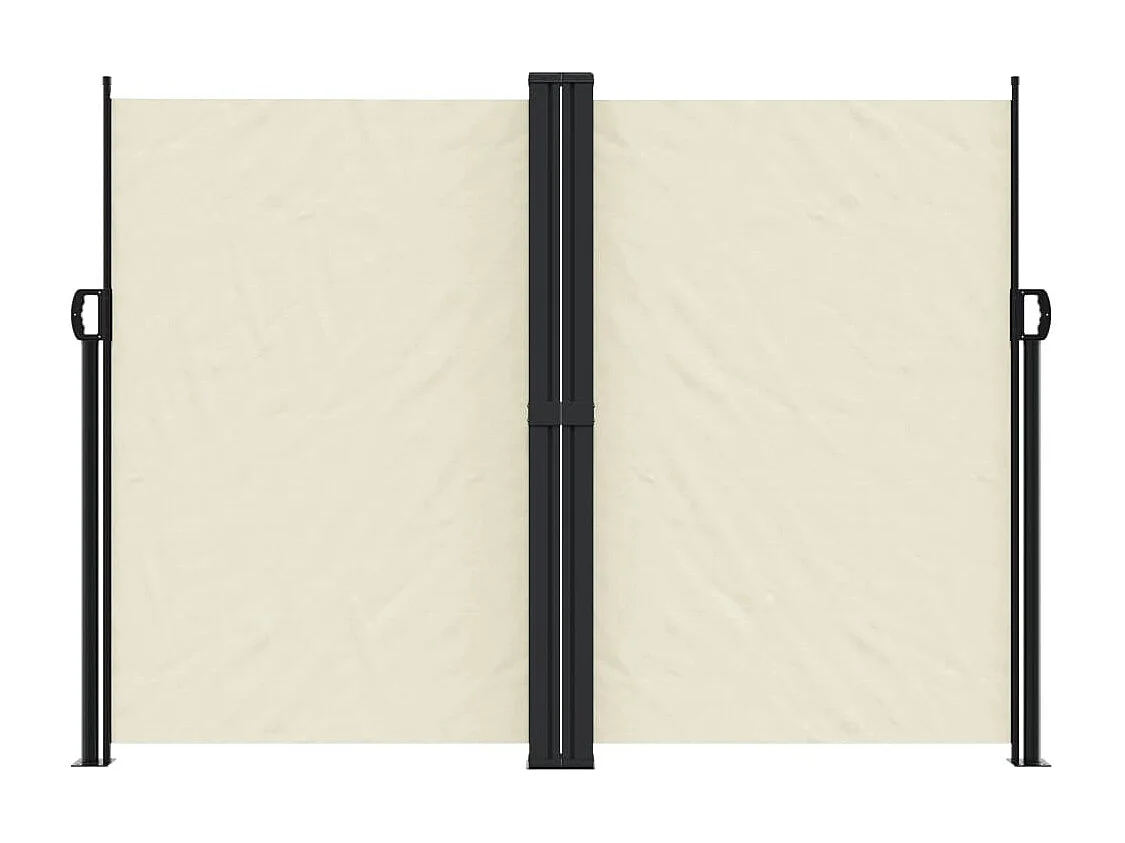 Auvent latéral rétractable crème 180x600 cm