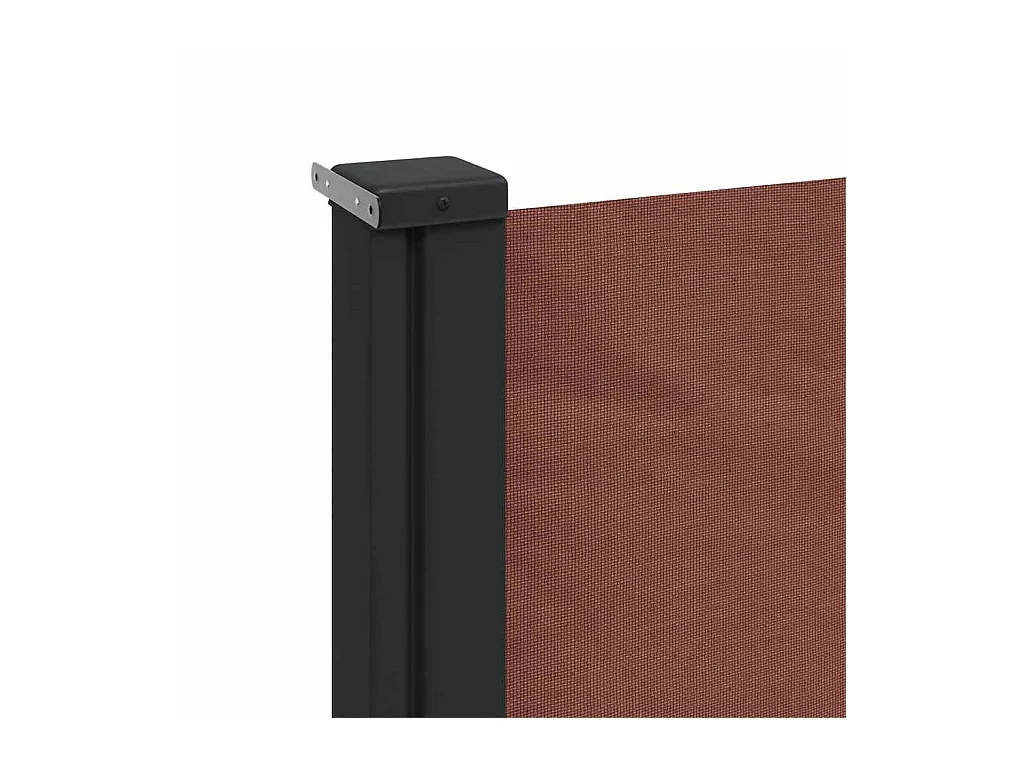 Auvent latéral rétractable marron 200x300 cm