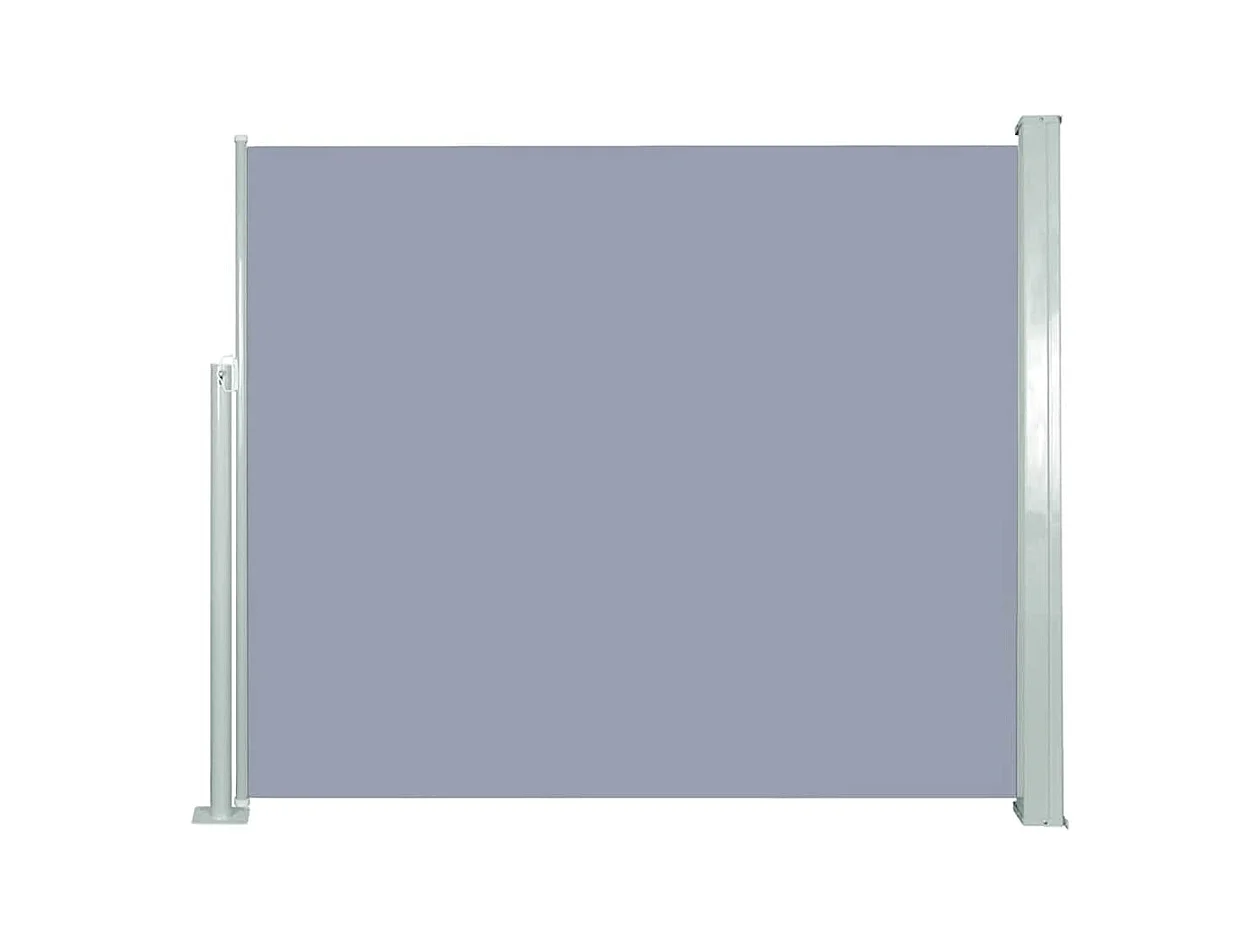Auvent latéral rétractable 120 x 300 cm Gris