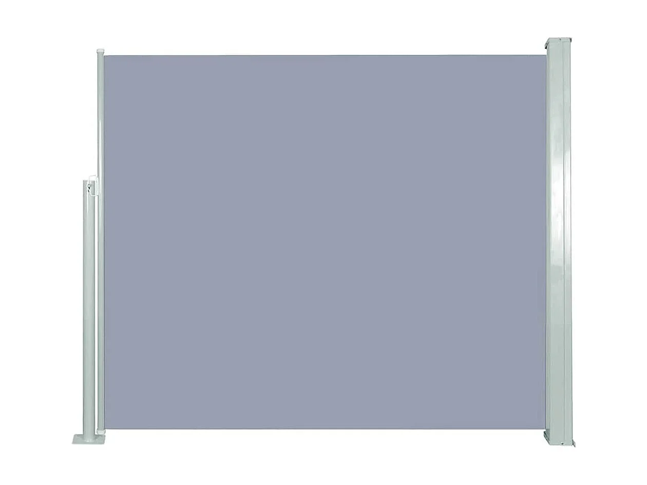 Auvent latéral rétractable 120 x 300 cm Gris