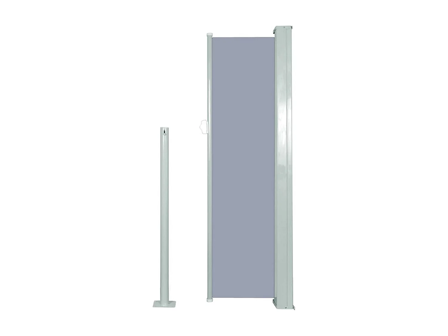 Auvent latéral rétractable 120 x 300 cm Gris