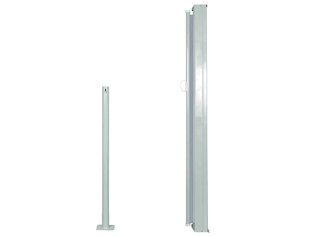Tenda da sole laterale retrattile 120 x 300 cm Grigio