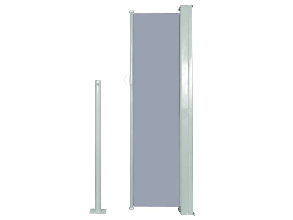Tenda da sole laterale retrattile 120 x 300 cm Grigio