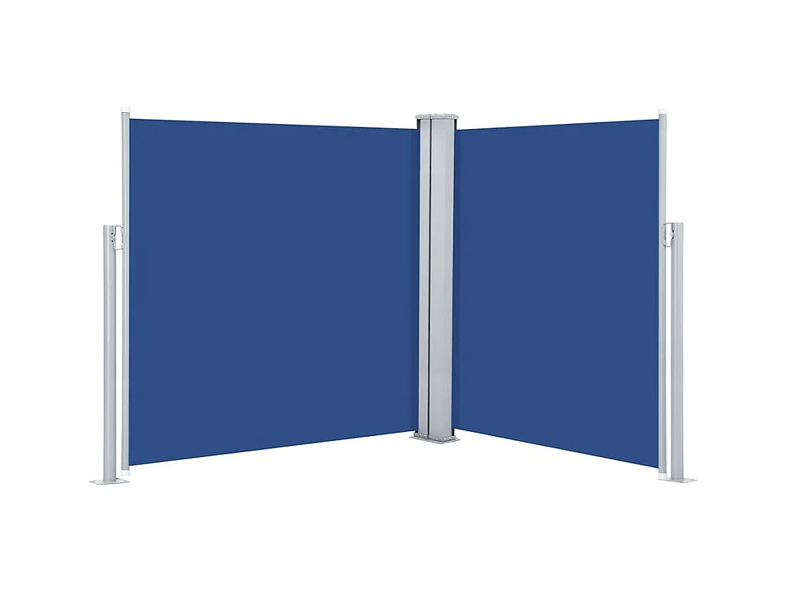 Auvent latéral rétractable Bleu 160 x 600 cm